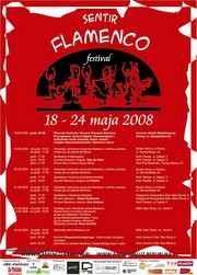 Plakat Festiwalu Sentir Flamenco 2008